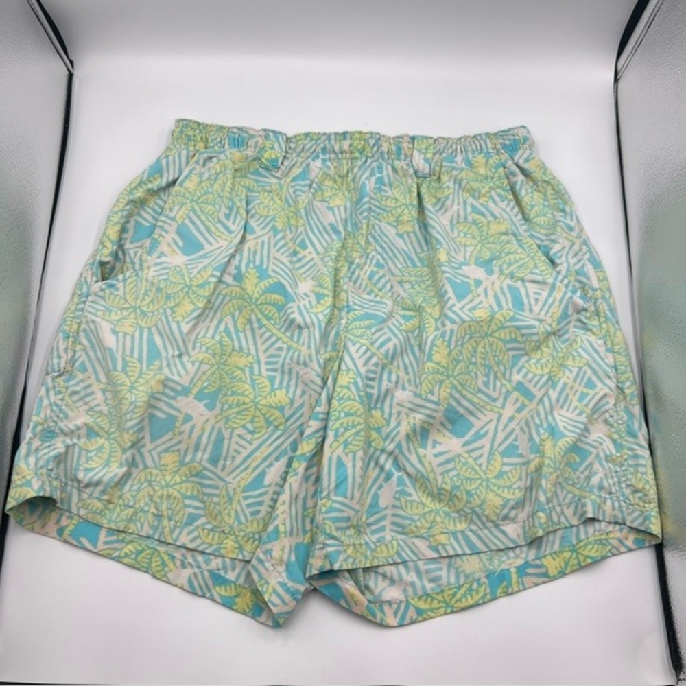 Columbia PFG Men's 6" Palm‎ Print Swim Trunk Shorts Casual Beach Size Small